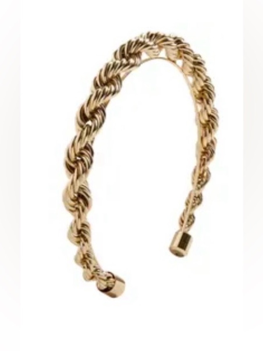 BaubleBar Gold Braided Headband